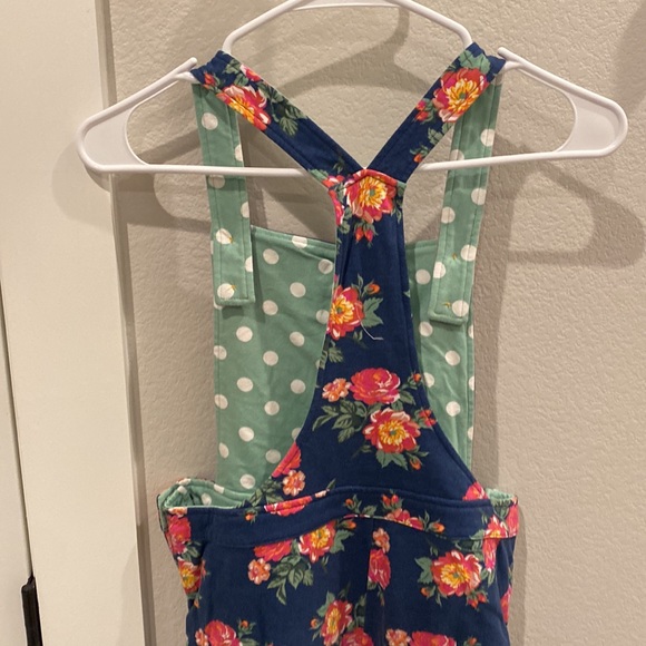 EUC Matilda Jane Clothing Size 14 Teen Tween Floral Flower Overalls MJC 2018 - Picture 3 of 11